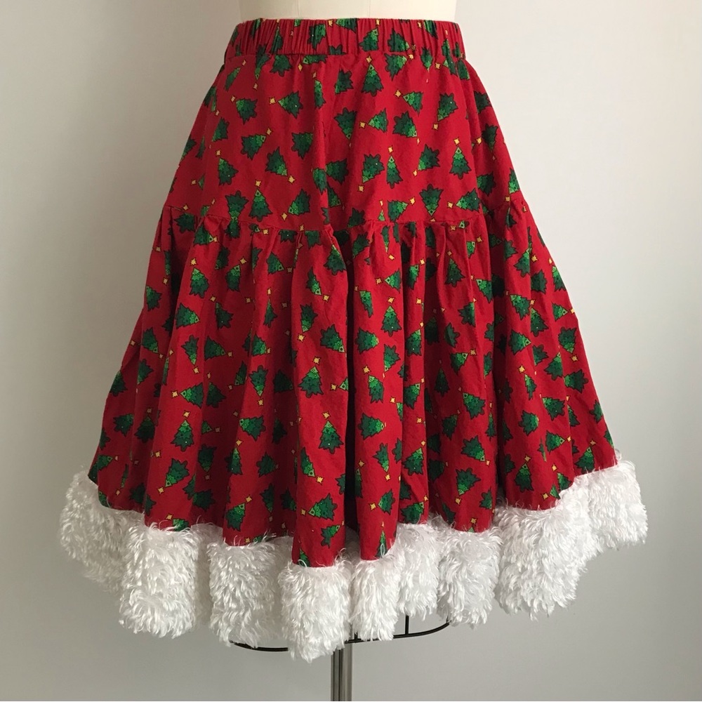 Handmade Vintage Full Circle Skirt Dance Christma… - image 1